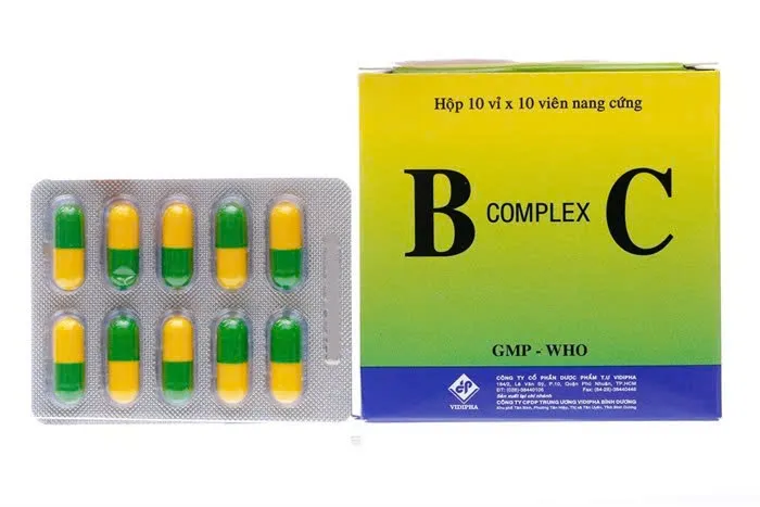 Bcomplex C Vidi (H/100v) - Viên nang bổ sung vitamin B & C giúp tăng sức đề kháng & giảm mệt mỏi